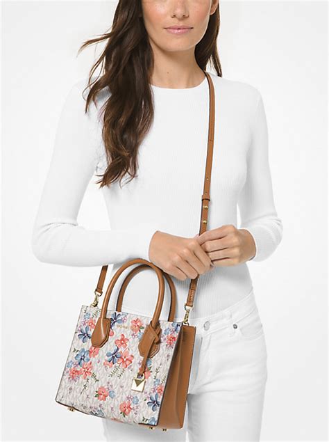 Mercer Medium Floral Logo Accordion Crossbody Bag 